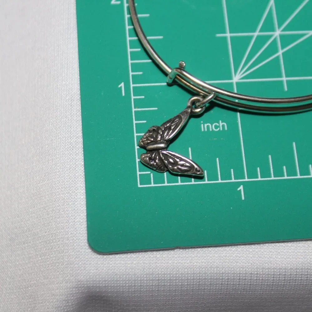 Alex and Ani Sterling Silver Butterfly Bracelet
